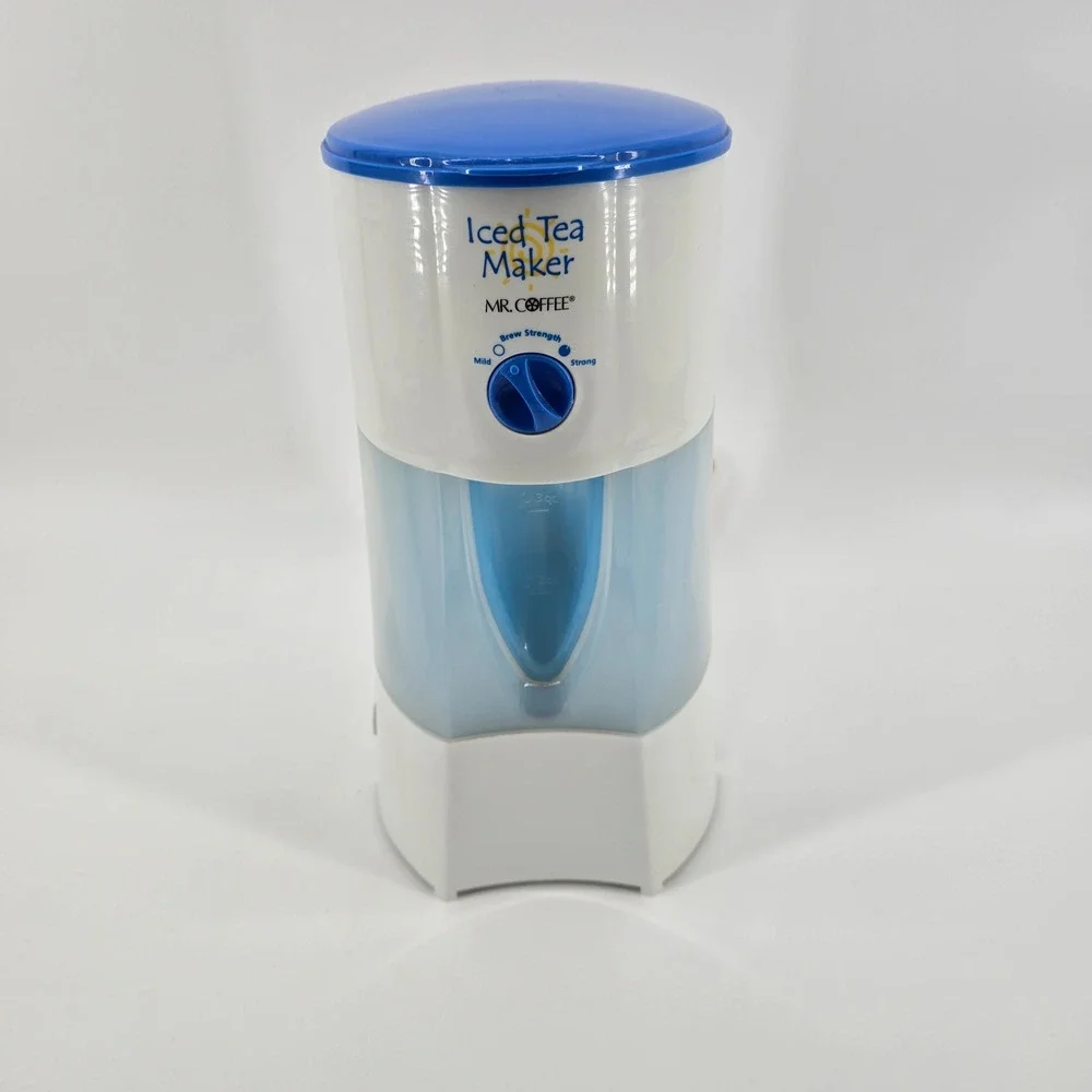 Mr. Coffee Iced Tea Maker Kitchen Appliance TM70 White Blue 3 Quart Size